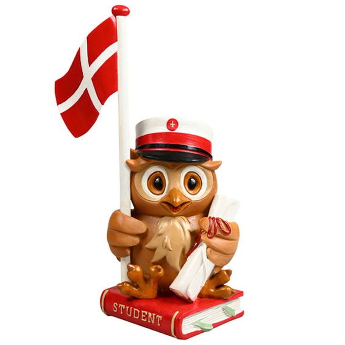 Kjøp Dansk Student Ugle Rød Online - Nå kun 279 - Temashop.no