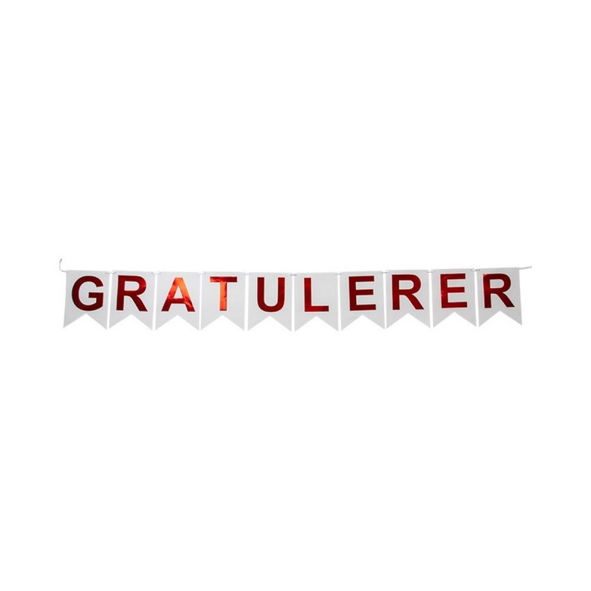 Kjøp Gratulerer Banner Rød Online - Nå kun 59 - Temashop.no