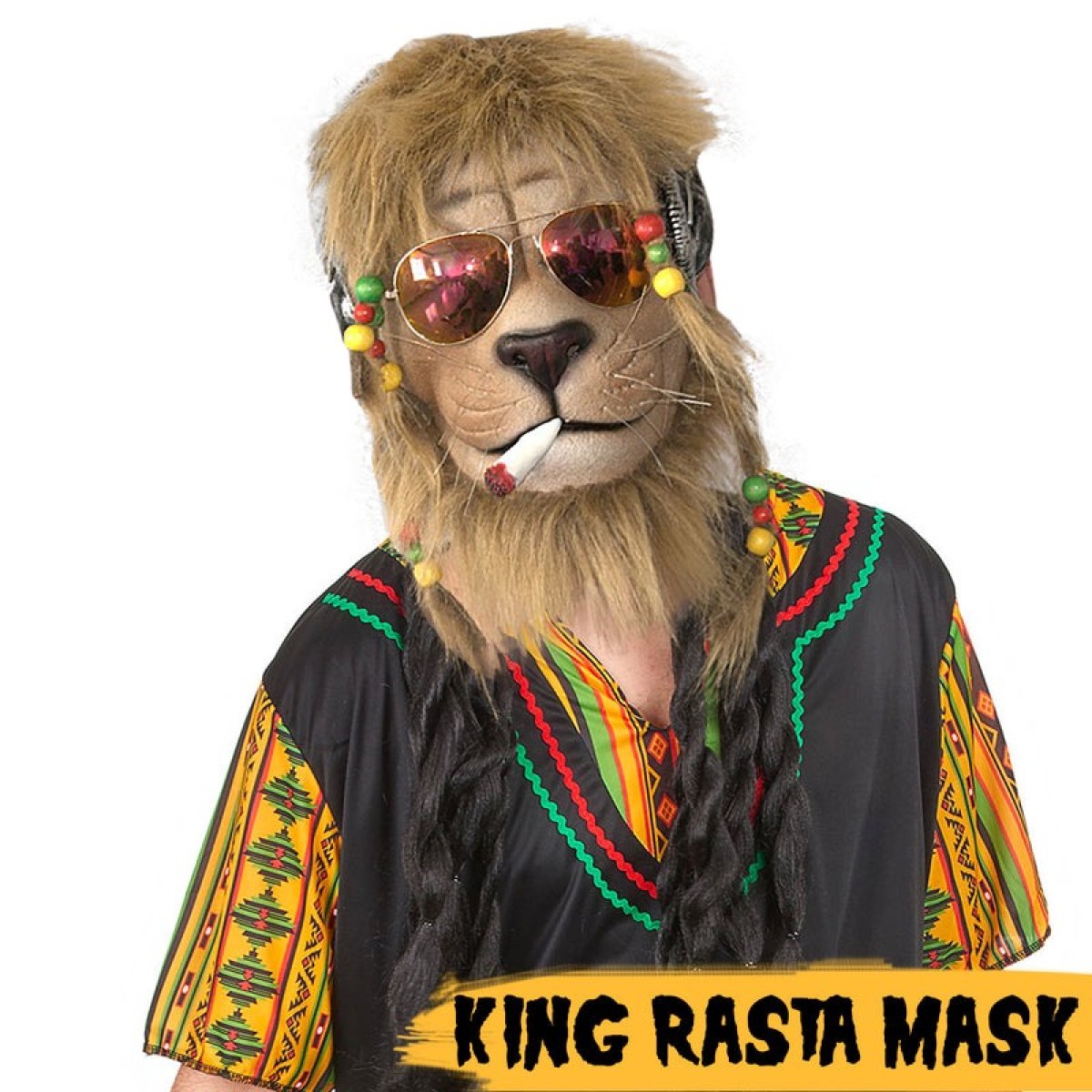 Kjøp Rasta Løve Maske Online - Nå kun 249 - Temashop.no