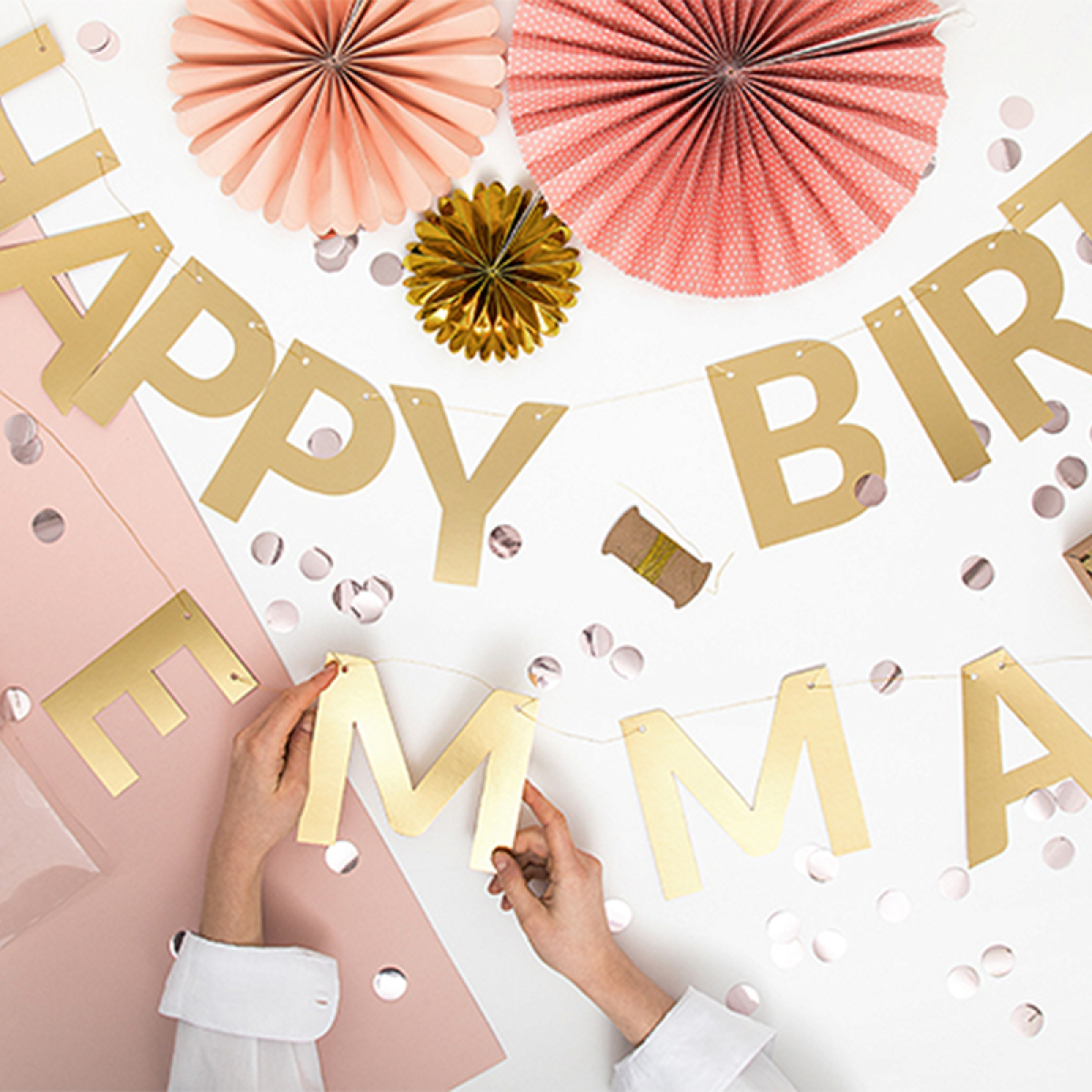 Personlig Girlander Gull