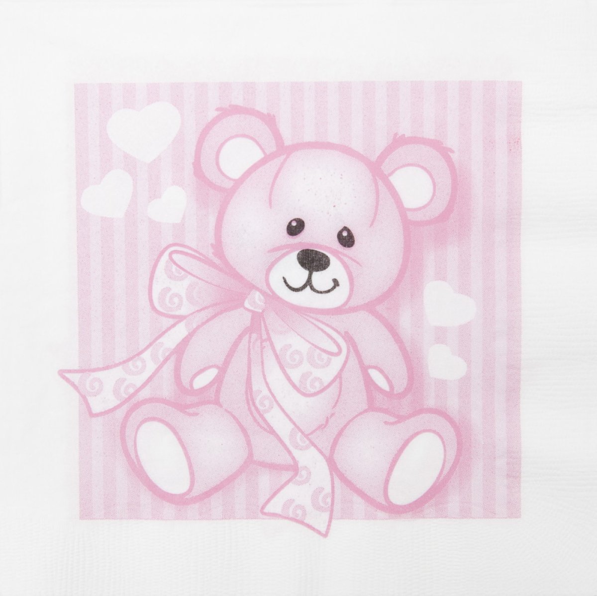 Servietter Bamse Rosa