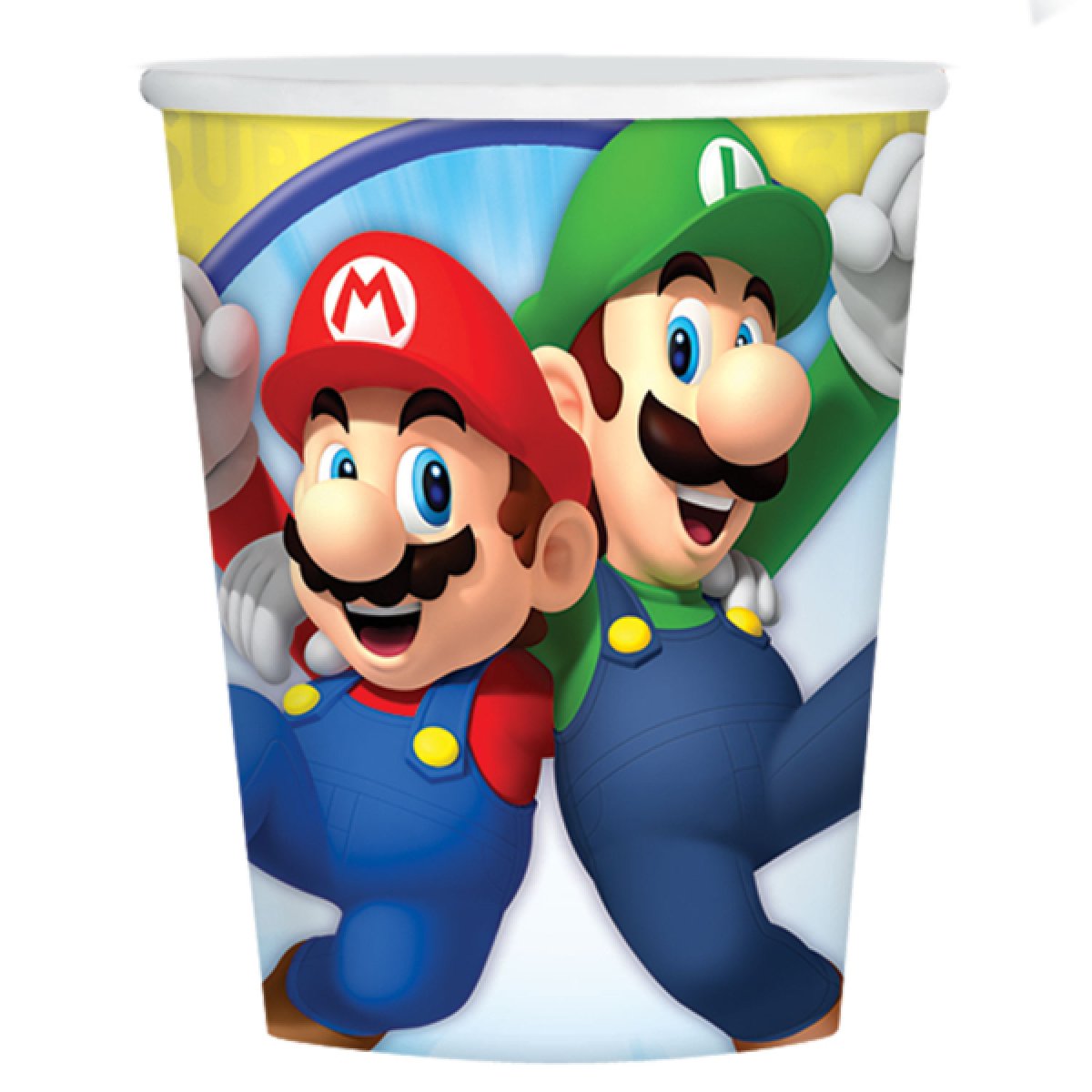 Super Mario Papperstallrikar 8-pack 23cm main image 1