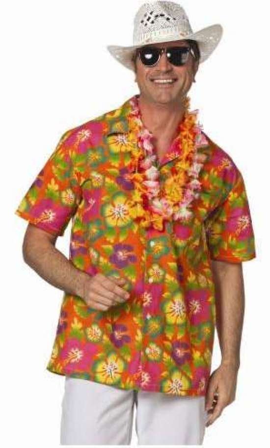 Kjøp Hawaiiskjorte, oransje Online Nå kun 219 Temashop.no Oransje Hawaii Skjorte